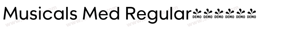 Musicals Med Regular字体转换
